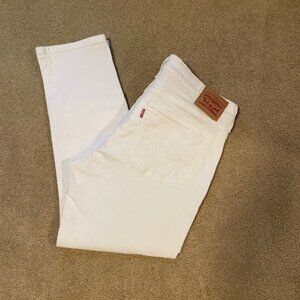 Levi's White Boyfriend Jeans Womens size 30